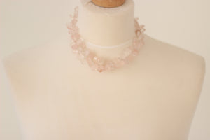 Rose Quartz & Silver Necklace