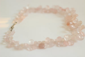 Rose Quartz & Silver Necklace