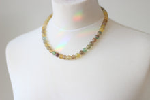 Natural Milti Flourite & Silver Necklace