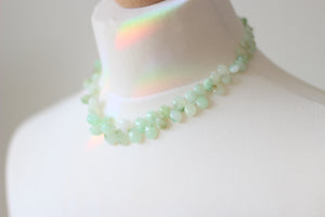 Light Green Jade & Silver Necklace