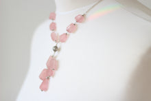 Rose Quartz & Silver Necklace