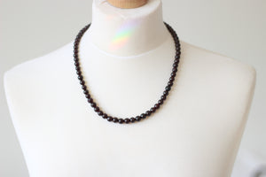 Garnet & Silver Necklace