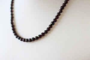 Garnet & Silver Necklace