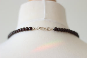 Garnet & Silver Necklace