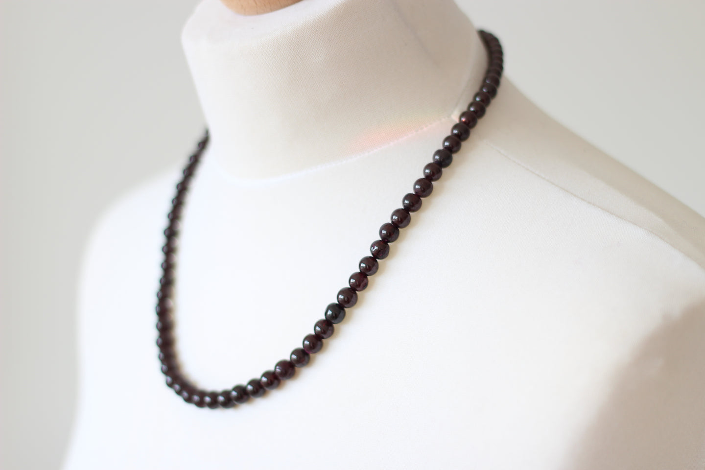 Garnet & Silver Necklace