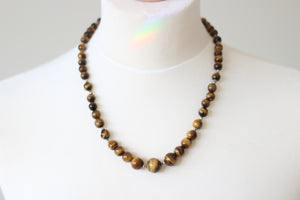 Tigers Eye & Silver Necklace