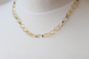 Citrine & Silver Necklace