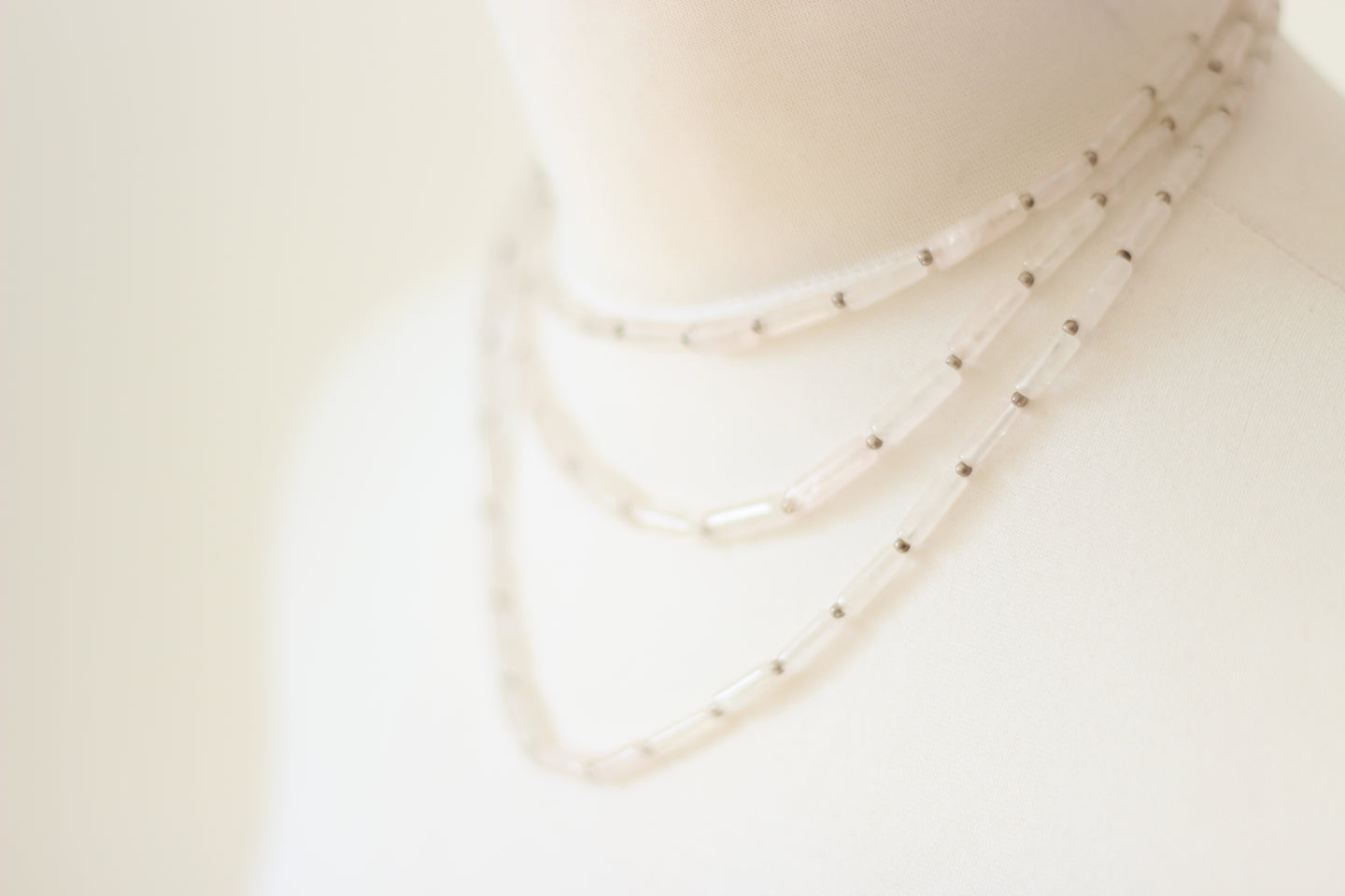 Clear Quartz & Silver Necklace