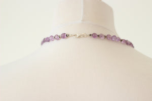 Amethyst & Silver Necklace