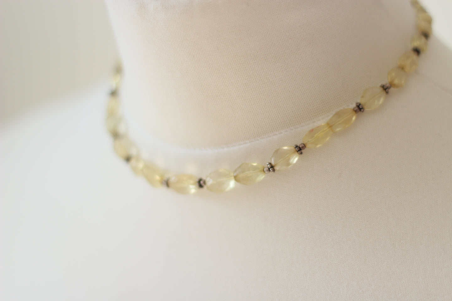 Citrine & Silver Necklace