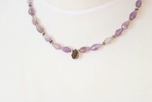 Amethyst, Smokey Quartz & Silver Necklace