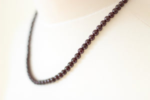 Garnet & Silver Necklace