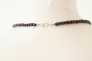 Garnet & Silver Necklace