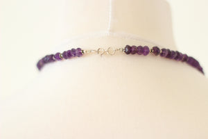 Amethyst & Silver Necklace