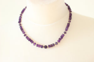 Amethyst & Silver Necklace