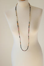 Multi-Coloured Mix Tourmaline Chip & Silver Necklace