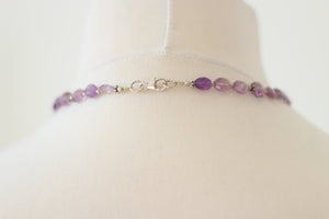 Amethyst & Silver Necklace