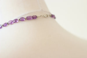 Amethyst & Silver Necklace