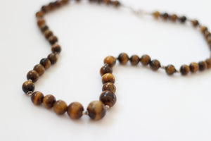 Tigers Eye & Silver Necklace