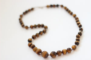 Tigers Eye & Silver Necklace