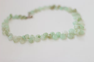 Light Green Jade & Silver Necklace