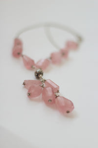 Rose Quartz & Silver Necklace