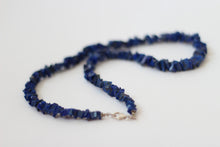 Lapis Lazuli Chip & Silver Necklace