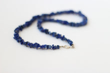 Lapis Lazuli Chip & Silver Necklace