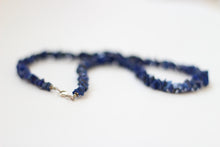 Lapis Lazuli Chip & Silver Necklace