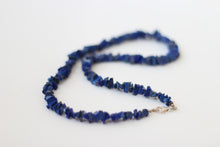 Lapis Lazuli Chip & Silver Necklace