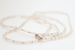 Clear Quartz & Silver Necklace