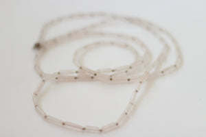 Clear Quartz & Silver Necklace