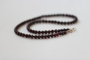 Garnet & Silver Necklace