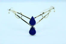 Double Tear Drop Blue Lapis Lazuli