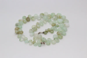 Light Green Jade & Silver Necklace