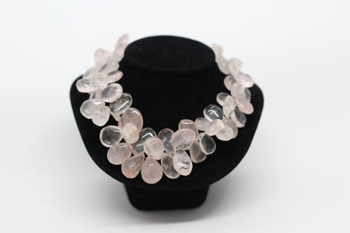 Rose Quartz & Silver Necklace