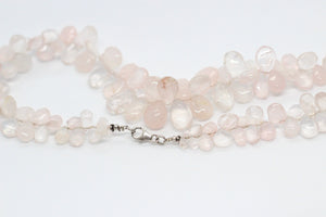 Rose Quartz & Silver Necklace