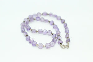 Amethyst & Silver Necklace