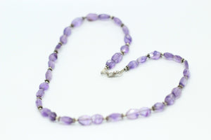 Amethyst & Silver Necklace