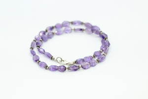 Amethyst & Silver Necklace