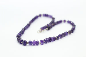 Amethyst & Silver Necklace