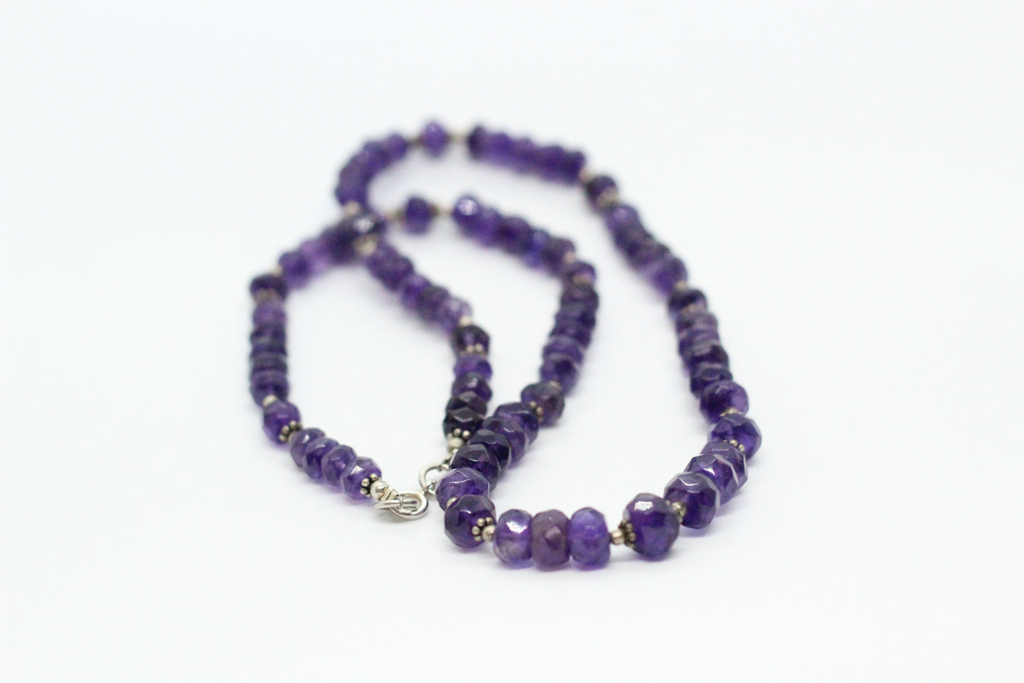 Amethyst & Silver Necklace