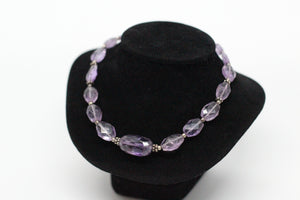 Amethyst & Silver Necklace