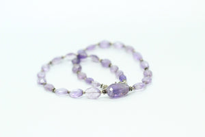 Amethyst & Silver Necklace