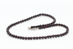 Garnet & Silver Necklace