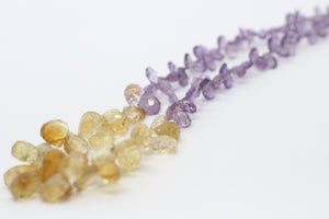 Amethyst, Citrine & Silver Necklace