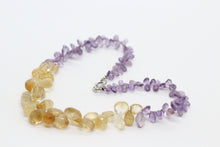 Amethyst, Citrine & Silver Necklace