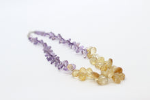 Amethyst, Citrine & Silver Necklace