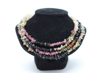 Multi-Coloured Mix Tourmaline Chip & Silver Necklace