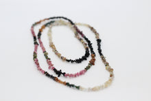 Multi-Coloured Mix Tourmaline Chip & Silver Necklace